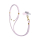 Etui do telefonów 3MK Sznurek do Etui EasyClip Elite Powder Pink (gold) 5903108572590